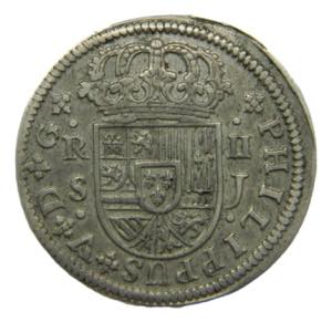 Felipe V (1700-1746). 2 reales 1722 J. ... 