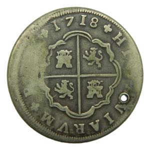 Felipe V (1700-1746). 8 Reales 1718 M. ... 