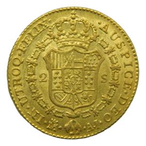 Carlos IV (1788-1808). 2 escudos 1808 AI. ... 
