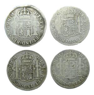 LOTS - Carlos IV (1788-1808). LOTE 4 piezas ... 