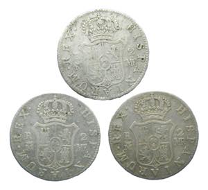 LOTES - Carlos IV (1788-1808). LOTE 3 piezas ... 