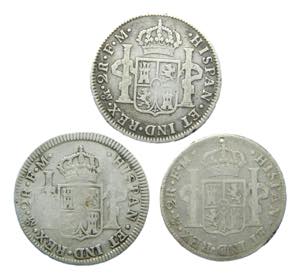 LOTS - Carlos IV (1788-1808). LOTE 3 piezas ... 