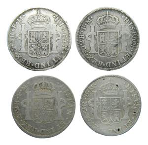 LOTS - Carlos IV (1788-1808). LOTE 4 piezas ... 