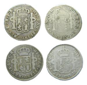 LOTES - Carlos IV (1788-1808). LOTE 4 piezas ... 