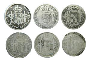LOTES - Carlos IV (1788-1808). LOTE 6 piezas ... 