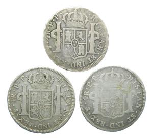 LOTES - Carlos IV (1788-1808). LOTE 3 piezas ... 