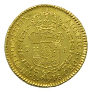 Fernando VII (1808-1833). 2 escudos 1825 JB. ... 