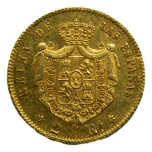 Isabel II (1833-1868). 2 escudos 1868 *68. ... 