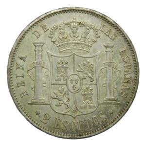 Isabel II (1833-1868). 2 escudos 1867. ... 