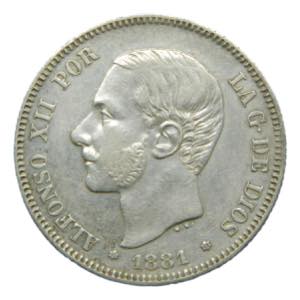 Alfonso XII. 2 pesetas. ... 