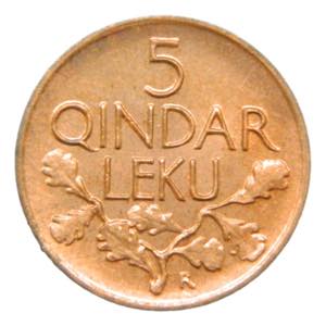 ALBANIA. 5 quindar leku 1926 R. KM#1.