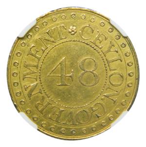 CEYLON 1802. 1/48 Rixdollar. (km#75) British ... 