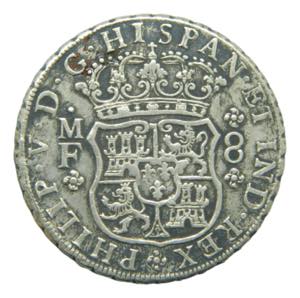 Felipe V (1700-1746). 8 reales. 1744 MF. ... 