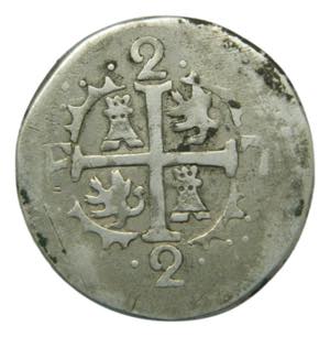 Fernando VII. 1820. 2 Reales. Caracas. AR. ... 