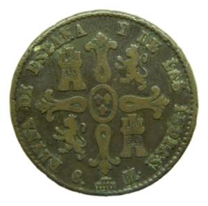 Isabel II (1833-1868). 1835. 8 Maravedís. ... 