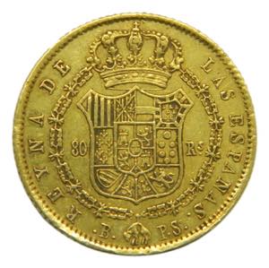 Isabel II (1833-1868). 1840 PS. 80 Reales. ... 