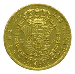 Isabel II (1833-1868). 1841 PS. 80 Reales. ... 
