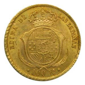 Isabel II (1833-1868). 1859. 100 Reales. ... 