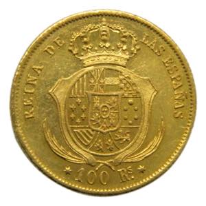 Isabel II (1833-1868). 1861. 100 Reales. ... 