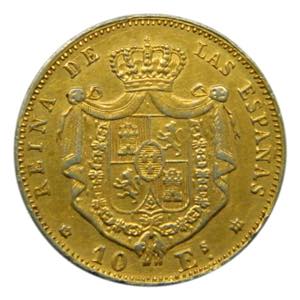 Isabel II (1833-1868). 1868. 10 Escudos. ... 