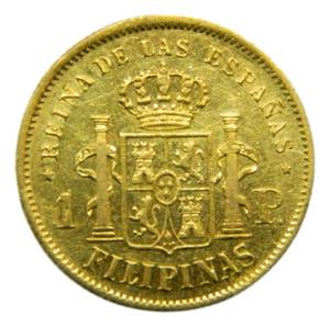 Isabel II (1833-1868). 1868. Peso. Manila. ... 