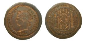 Isabel II (1833-1868). Madrid. 1 Escudo. ... 
