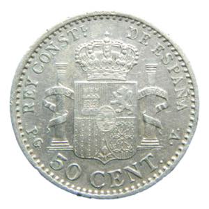 Alfonso XIII (1886-1931). 1896 *9-6. PGV. 50 ... 