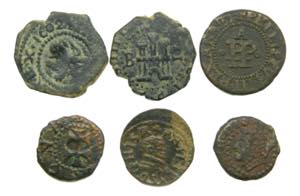 Lote 6 monedas Felipe ... 