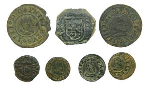 Lote 7 monedas Felipe ... 