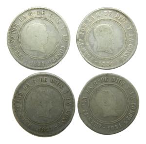 Lote 4 monedas 10 reales ... 
