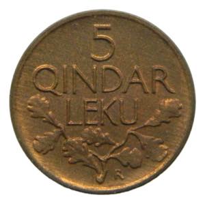 ALBANIA. 1926 R. 5 quindar leku. (KM#1).
