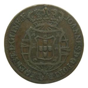 ANGOLA. 1814. 1/2 Macuta. 1814. (KM#45).