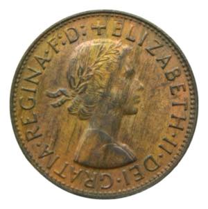 AUSTRALIA. 1961. Penny. (KM#56). 9,50 gr. ... 