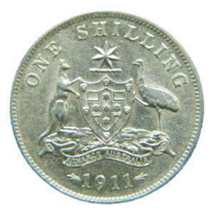 AUSTRALIA. 1911. Shilling. (KM#26). 5,65 gr. ... 