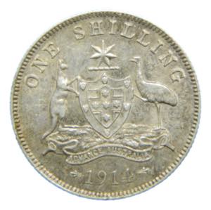 AUSTRALIA. 1914. Shilling. (KM#26). 5,68 gr. ... 