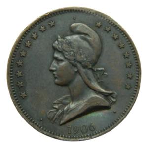 España. 1906. Medalla política firmada por ... 