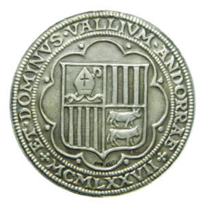 ANDORRA. Sant Ermengol. 1977. Medalla de ... 