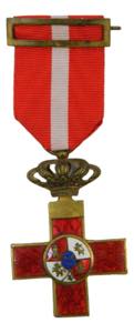 Medalla MM Roja. (P.G. 162). Cruz de 1ª ... 