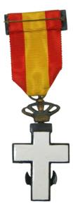 Medalla MN Blanco. (P.G. 232). Cruz de 1ª ... 