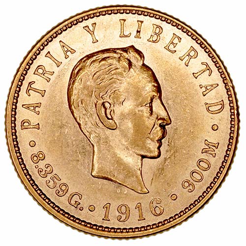 Cuba	 - 5 Pesos. AV. 1916. José ... 