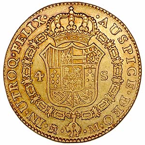 Carlos III - 4 Escudos. AV. Madrid M. 1788. ... 