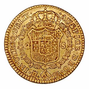 Carlos IV - 2 Escudos. AV. Madrid FA. 1807. ... 