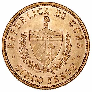 Cuba	 - 5 Pesos. AV. ... 