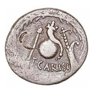 Carisia - Denario. AR. Roma. (46 a.C.). ... 