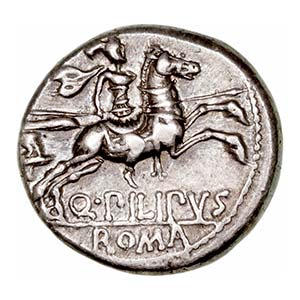 Marcia - Denario. AR. Roma. (129 a.C.). ... 