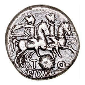 Quinctia - Denario. AR. Roma. (126 a.C.). ... 