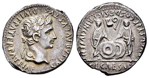 Augustus. Denario. 7-6 a.C. ... 