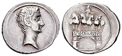 Augustus. Denario. 29-27 a.C. ... 