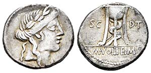 Volteia. Denario. 81 a.C. Roma. (Ffc-1235). ... 