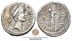 Julio César. Denario. 44 a.C. Roma. ... 